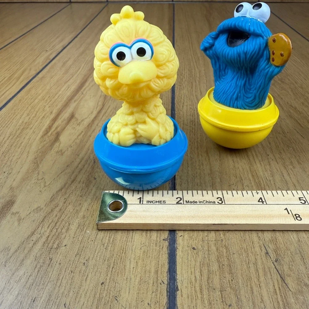 Sesame Street Big Bird Cookie Monster Tumbler Roly Poly Jim Henson‎ Productions